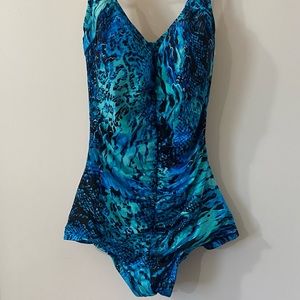 Colorful Blue bathing-suit!